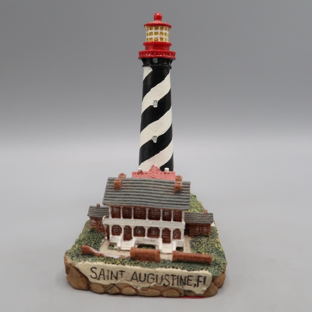 St. Augustine FL Lighthouse  Miniature Figurine Resign by Golder Image Handcraft
